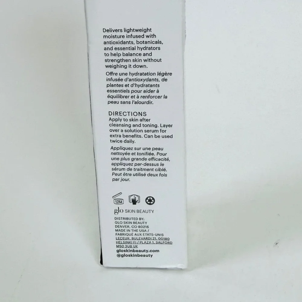 Glo Skin Beauty Moisturizer Oil-Free Clarify Balance Hyaluronic Algae 1.7oz New